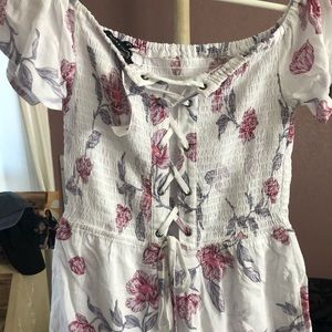 Kylie and Kendall flower romper